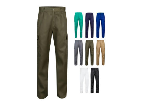 VL AINE. Hose aus Twill mit mehreren Taschen (190 g/m²), aus Baumwolle (20%) und Polyester (80%)