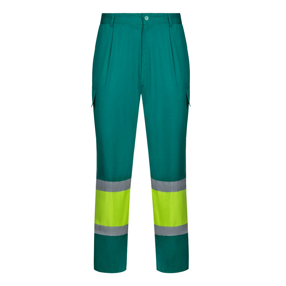 VL ARTEMIS. Zweifarbige Hose aus Twill (190g/m²), Baumwolle (20%) und Polyester (80%)