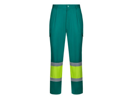 VL ARTEMIS. Zweifarbige Hose aus Twill (190g/m²), Baumwolle (20%) und Polyester (80%)