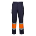 VL ARTEMIS. Zweifarbige Hose aus Twill (190g/m²), Baumwolle (20%) und Polyester (80%)