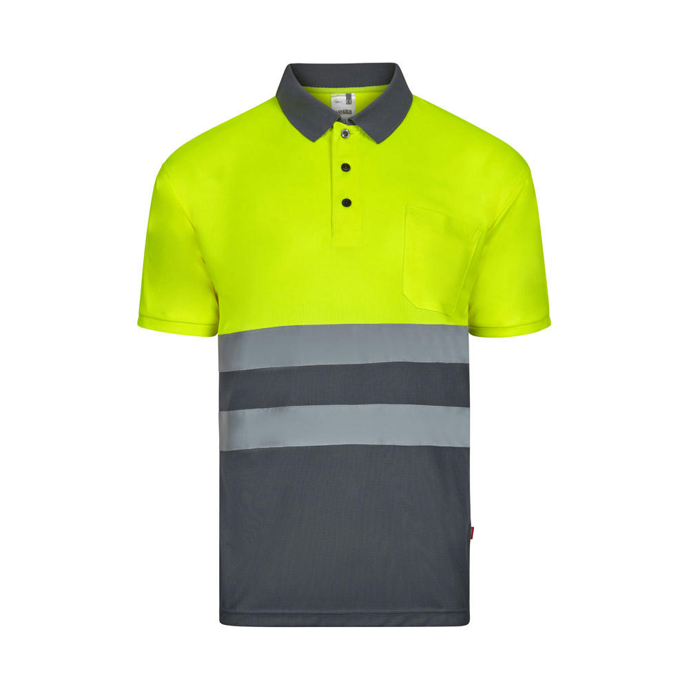 VL FORTUNA. Poloshirt (140g/m²) im Bird-Eye-Design mit kurzen Ärmeln, aus Polyester (100%)