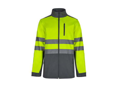 VL HESTIA. Zweifarbige Softshell-Jacke (280 g/m²) aus Polyester (96 %) und Elastan (4 %)