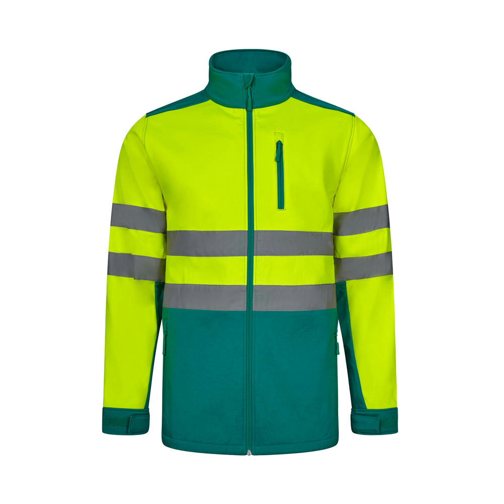 VL HESTIA. Zweifarbige Softshell-Jacke (280 g/m²) aus Polyester (96 %) und Elastan (4 %)