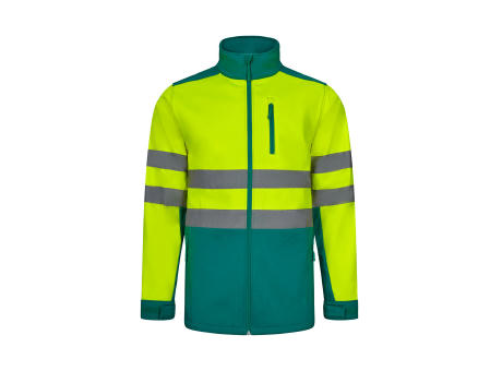 VL HESTIA. Zweifarbige Softshell-Jacke (280 g/m²) aus Polyester (96 %) und Elastan (4 %)