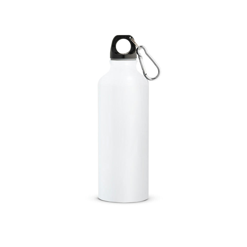 RE-LANDSCAPE M. Flasche aus recyceltem Aluminium 530 mL mit Karabiner