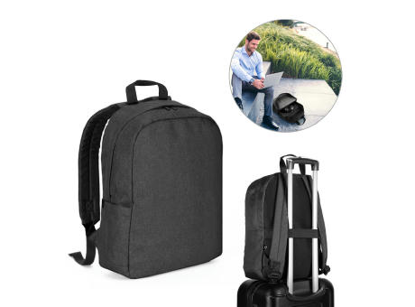 GIJON. Laptop-Rucksack aus 600D recyceltem Polyester, HD und Innenfutter aus 210D recyceltem Polyester