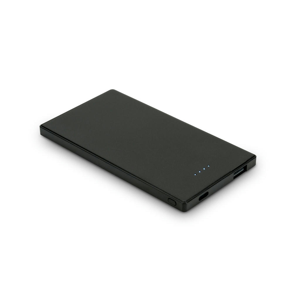 DENNING. Powerbank Slim mit 5'000 mAh aus Edelstahl