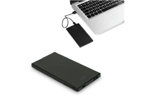 DENNING. Powerbank Slim mit 5'000 mAh aus Edelstahl