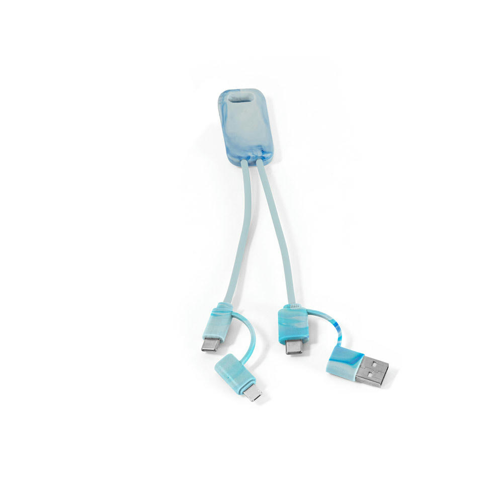 BERNERS. Superschnelles 6-in-1-USB-Kabel aus 100 % rPET