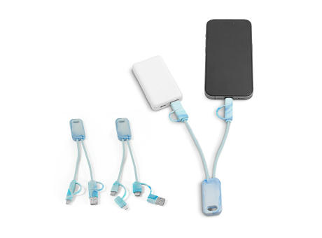 BERNERS. Superschnelles 6-in-1-USB-Kabel aus recyceltem PET (100% rPET)