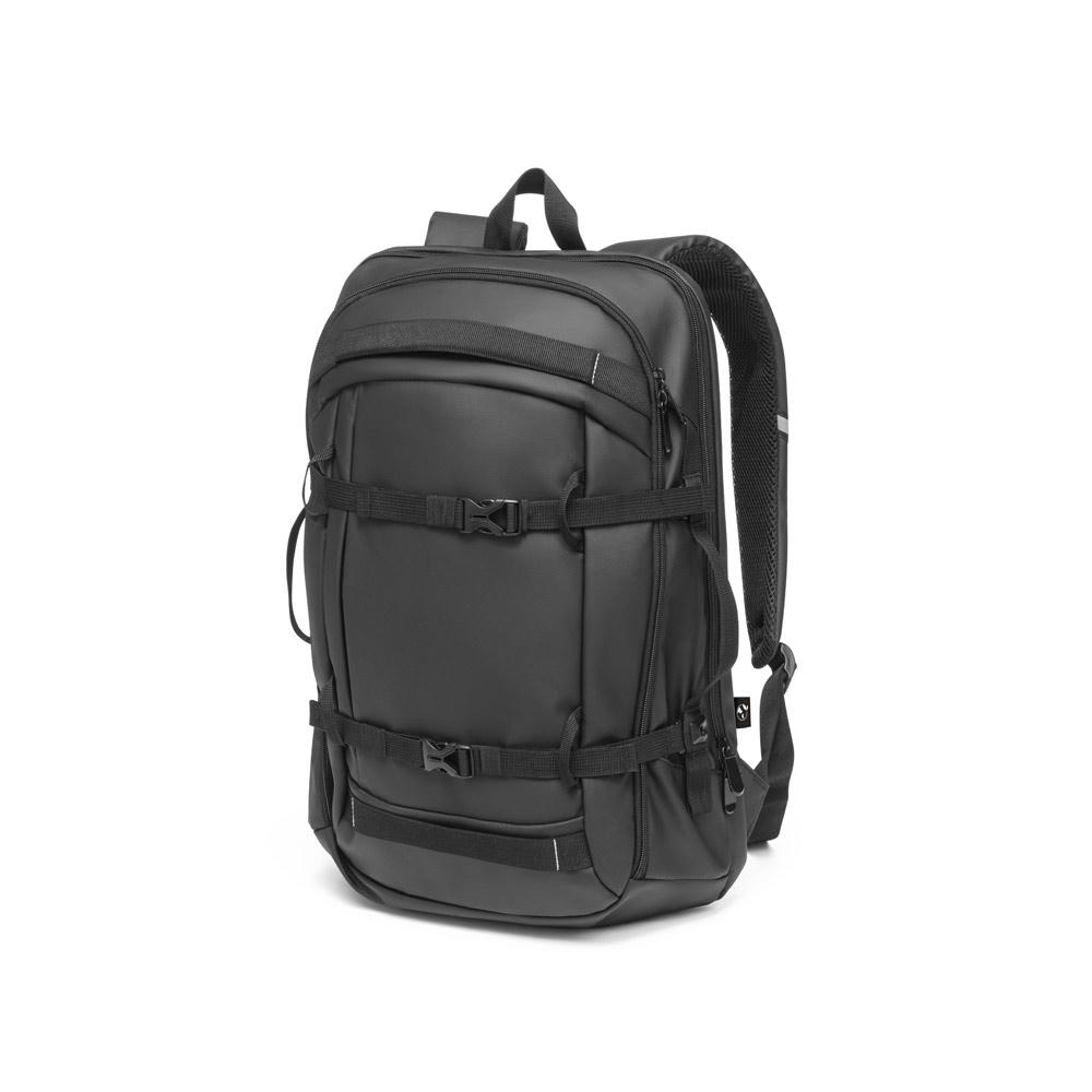 KAMPALA. Laptop-Rucksack aus 900D hochdichtem recyceltem Polyester mit wasserdichter Beschichtung und 210D Futter aus recyceltem Polyester 17'3"