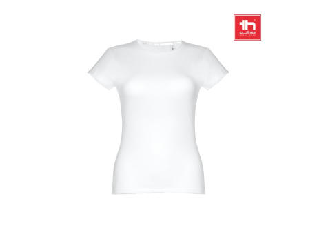 THC SOFIA WH. Tailliertes Damen-T-Shirt aus Baumwolle. Farbe Weiß