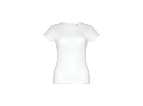 THC SOFIA WH. Tailliertes Damen-T-Shirt aus Baumwolle. Farbe Weiß