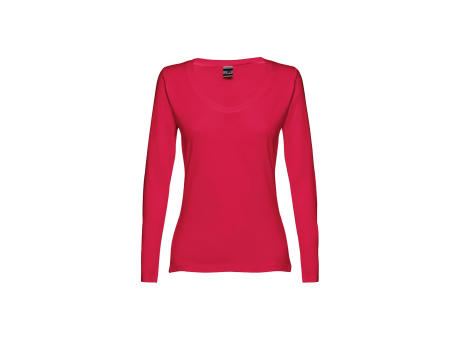 THC BUCHAREST WOMEN. Langärmeliges tailliertes T-Shirt für Frauen aus Baumwolle