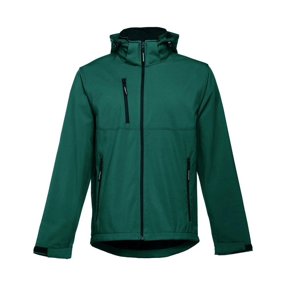 THC ZAGREB. Herren-Softshell-Jacke aus Polyester und Elastan
