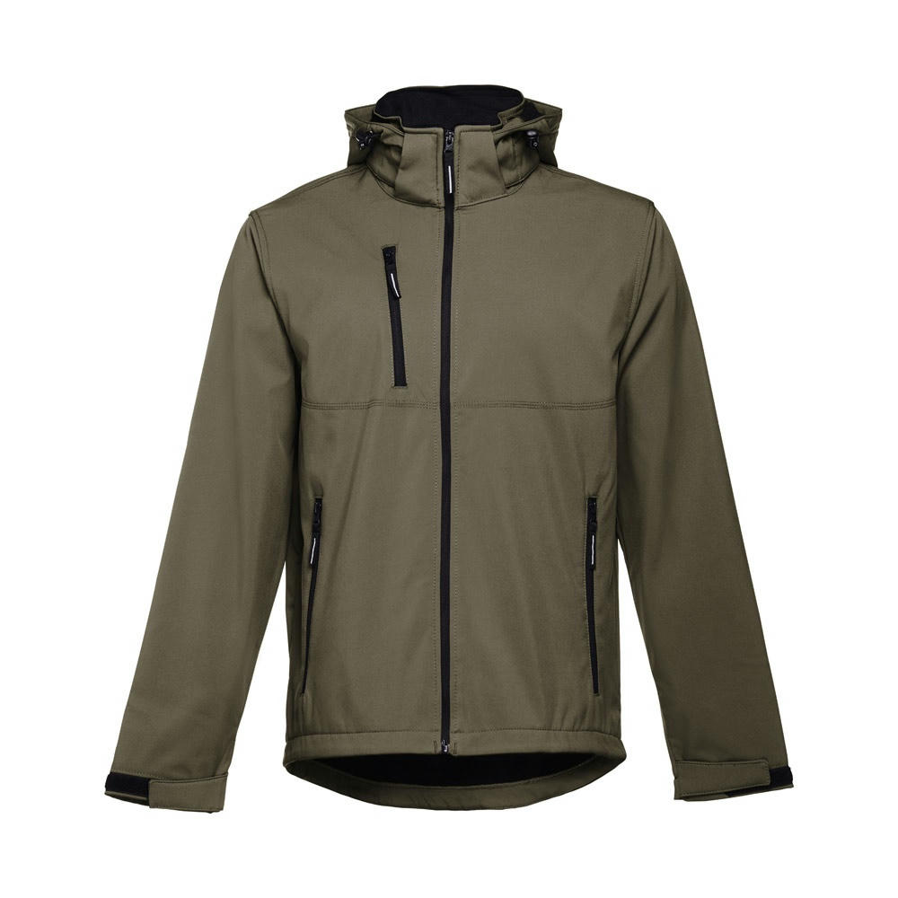 THC ZAGREB. Herren-Softshell-Jacke aus Polyester und Elastan