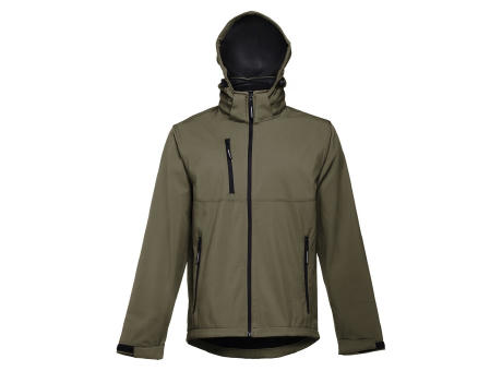 THC ZAGREB. Herren-Softshell-Jacke aus Polyester und Elastan