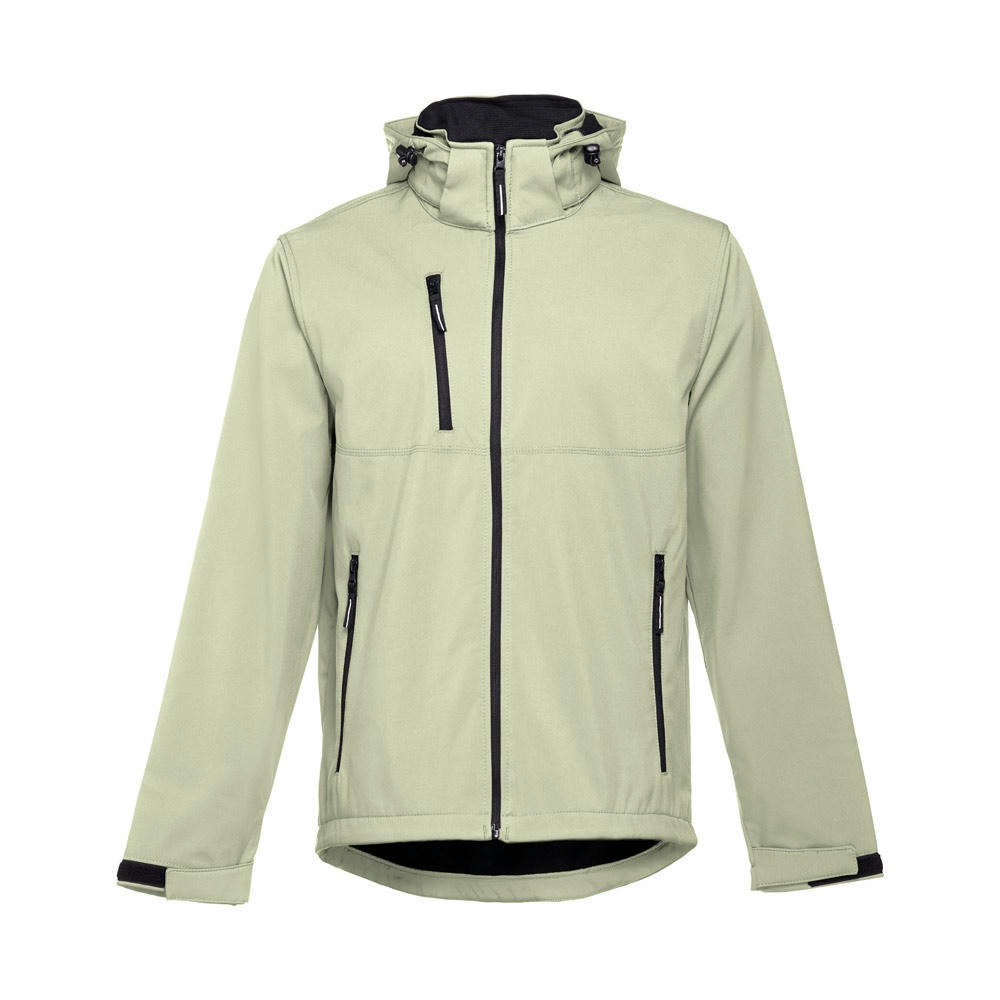 THC ZAGREB. Herren-Softshell-Jacke aus Polyester und Elastan