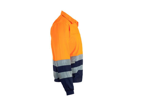 VL NEPTUNE LARGE. Zweifarbige Twill-Jacke (210g/m²) aus Polyester (80%) und Baumwolle (20%)