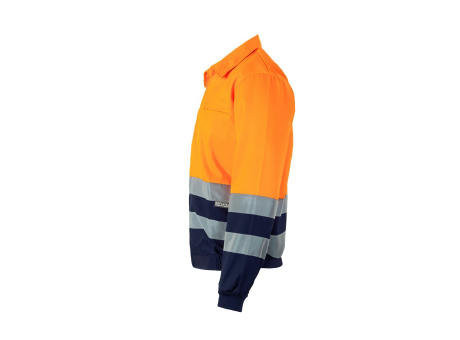 VL NEPTUNE. Zweifarbige Twill-Jacke (210g/m²) aus Polyester (80%) und Baumwolle (20%)