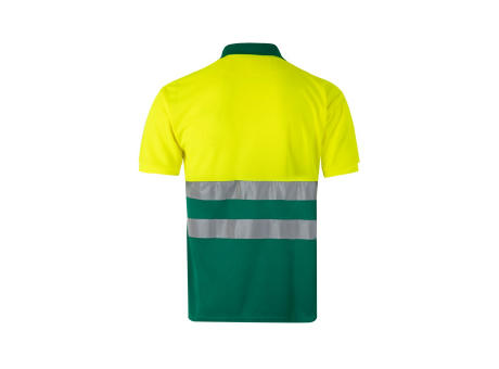 VL CUPID. Zweifarbiges Poloshirt im Bird-Eye-Design (160g/m²) mit kurzen Ärmeln, aus Polyester (100%)