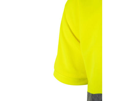 VL CUPID. Zweifarbiges Poloshirt im Bird-Eye-Design (160g/m²) mit kurzen Ärmeln, aus Polyester (100%)