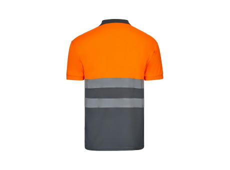 VL CUPID. Zweifarbiges Poloshirt im Bird-Eye-Design (160g/m²) mit kurzen Ärmeln, aus Polyester (100%)