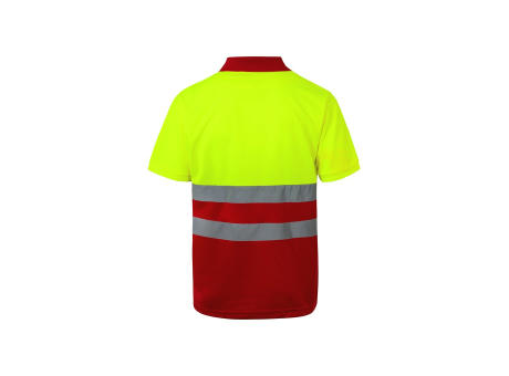 VL CUPID LARGE. Zweifarbiges Poloshirt im Bird-Eye-Design (160g/m²) mit kurzen Ärmeln, aus Polyester (100%)