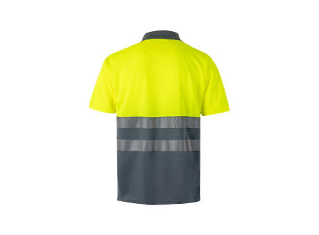 VL CUPID LARGE. Zweifarbiges Poloshirt im Bird-Eye-Design (160g/m²) mit kurzen Ärmeln, aus Polyester (100%)