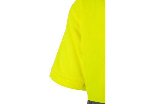 VL CUPID LARGE. Zweifarbiges Poloshirt im Bird-Eye-Design (160g/m²) mit kurzen Ärmeln, aus Polyester (100%)