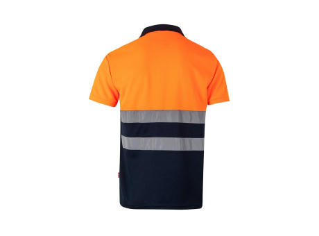 VL CUPID LARGE. Zweifarbiges Poloshirt im Bird-Eye-Design (160g/m²) mit kurzen Ärmeln, aus Polyester (100%)