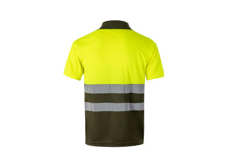 VL CUPID LARGE. Zweifarbiges Poloshirt im Bird-Eye-Design (160g/m²) mit kurzen Ärmeln, aus Polyester (100%)