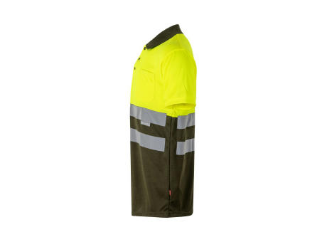 VL CUPID LARGE. Zweifarbiges Poloshirt im Bird-Eye-Design (160g/m²) mit kurzen Ärmeln, aus Polyester (100%)