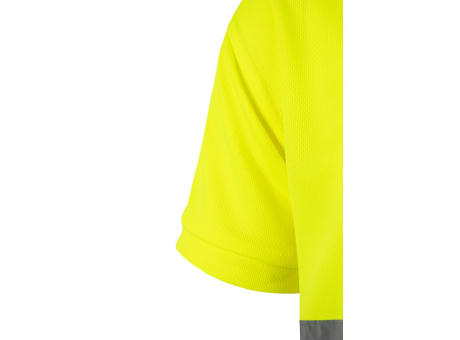 VL CUPID LARGE. Zweifarbiges Poloshirt im Bird-Eye-Design (160g/m²) mit kurzen Ärmeln, aus Polyester (100%)
