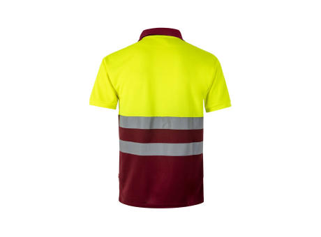 VL CUPID LARGE. Zweifarbiges Poloshirt im Bird-Eye-Design (160g/m²) mit kurzen Ärmeln, aus Polyester (100%)