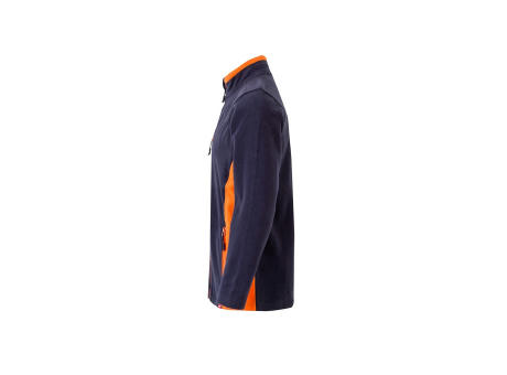 VL GERAS. Zweifarbige Fleecejacke (220g/m²) aus Polyester (100%)