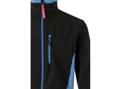 VL GERAS. Zweifarbige Fleecejacke (220g/m²) aus Polyester (100%)