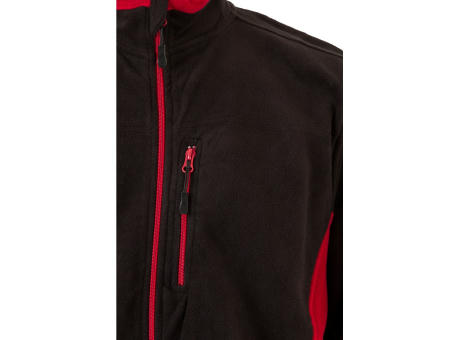 VL GERAS. Zweifarbige Fleecejacke (220g/m²) aus Polyester (100%)