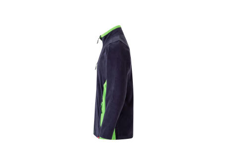 VL GERAS. Zweifarbige Fleecejacke (220g/m²) aus Polyester (100%)