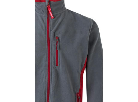VL GERAS. Zweifarbige Fleecejacke (220g/m²) aus Polyester (100%)