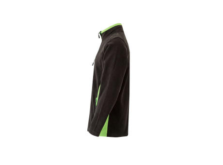 VL GERAS. Zweifarbige Fleecejacke (220g/m²) aus Polyester (100%)