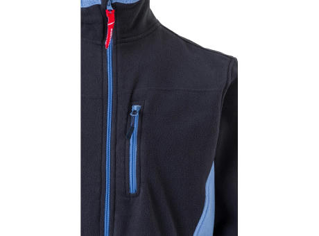 VL GERAS. Zweifarbige Fleecejacke (220g/m²) aus Polyester (100%)