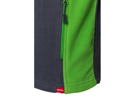 VL GERAS. Zweifarbige Fleecejacke (220g/m²) aus Polyester (100%)