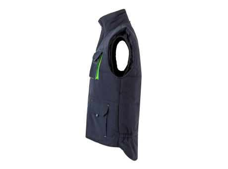 VL NERGAL. Steppweste, zweifarbig, mit mehreren Taschen (120g/m²), aus Polyester (100%)
