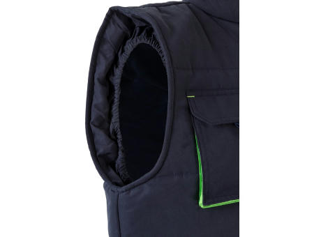 VL NERGAL. Steppweste, zweifarbig, mit mehreren Taschen (120g/m²), aus Polyester (100%)