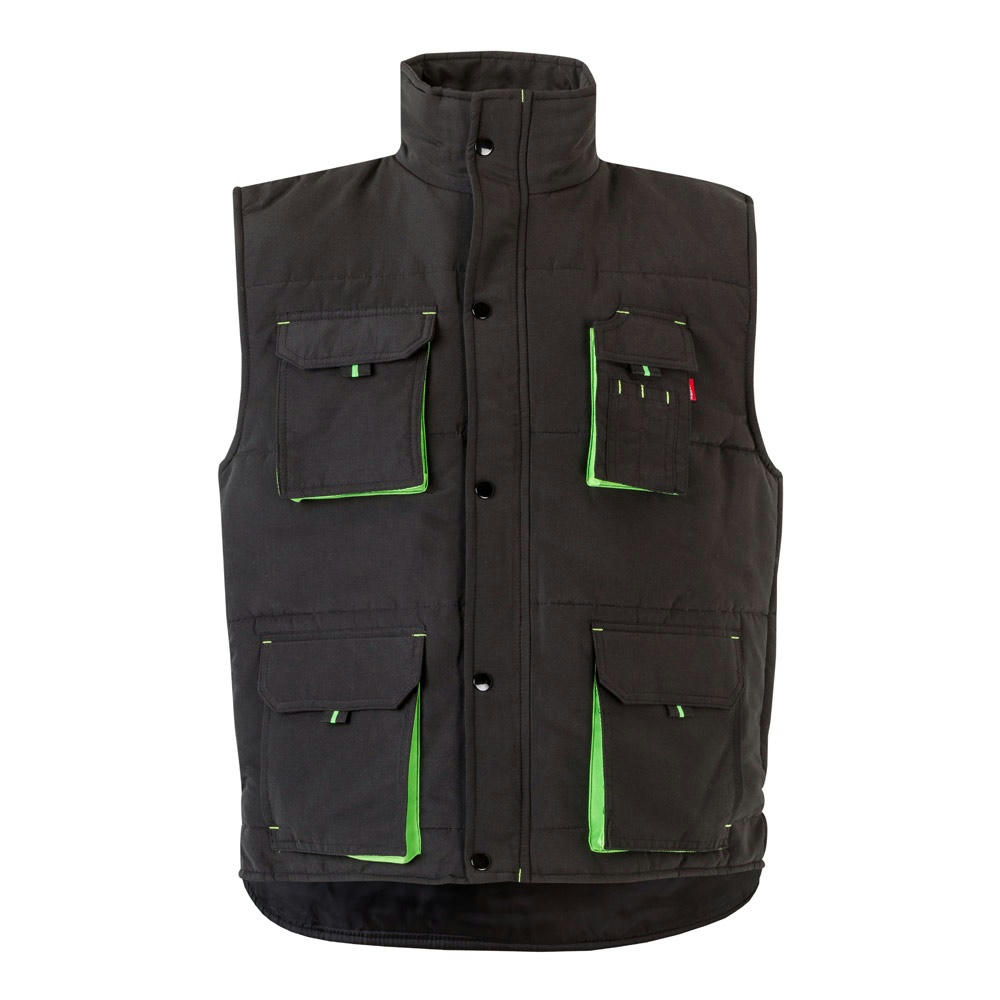 VL NERGAL. Steppweste, zweifarbig, mit mehreren Taschen (120g/m²), aus Polyester (100%)