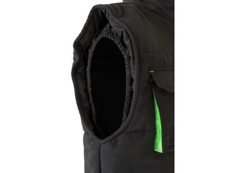 VL NERGAL. Steppweste, zweifarbig, mit mehreren Taschen (120g/m²), aus Polyester (100%)