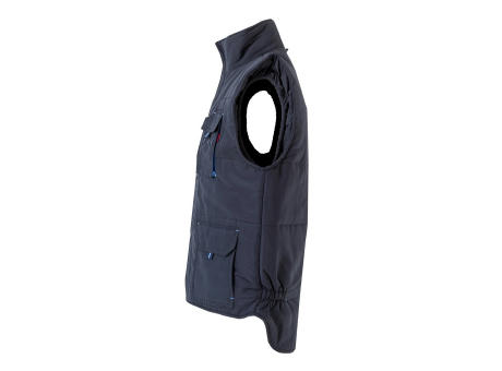 VL NERGAL. Steppweste, zweifarbig, mit mehreren Taschen (120g/m²), aus Polyester (100%)