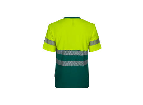 VL BASTET. Zweifarbiges T-Shirt aus Piqué (150 g/m²), aus Baumwolle (55 %) und Polyester (45 %)