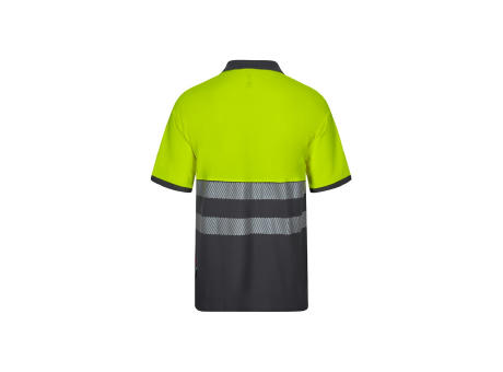 VL ACHELOUS. Zweifarbiges Piqué-Poloshirt (150g/m²) mit kurzen Ärmeln, aus Baumwolle (55%) und Polyester (45%)